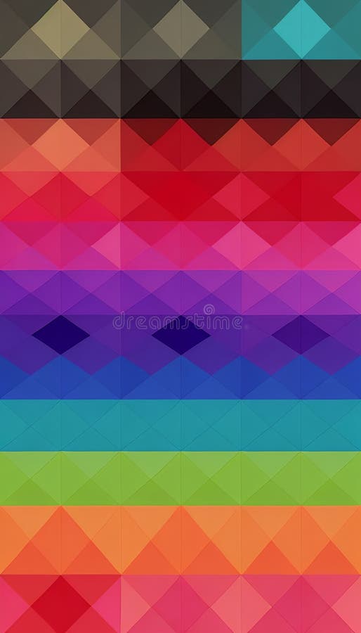 An image of a colorful geometric pattern. AI-Generative royalty free illustration