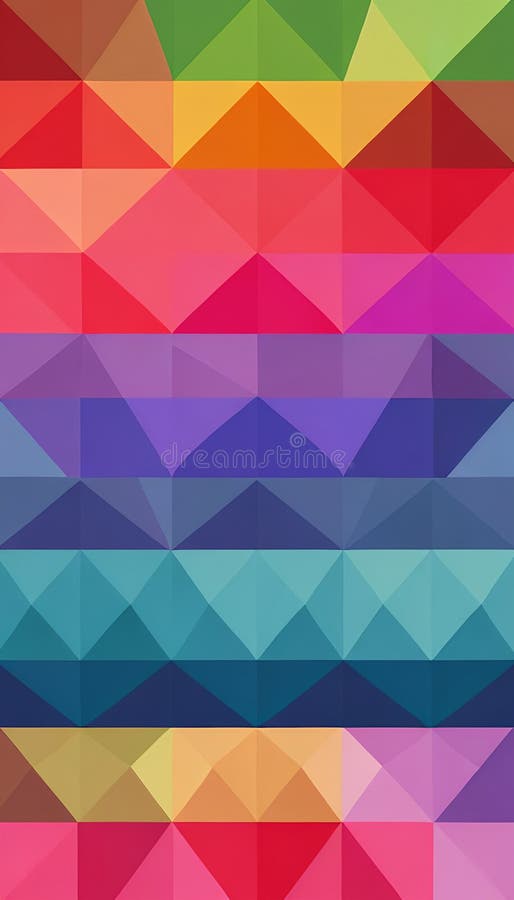 An image of a colorful geometric pattern. AI-Generative vector illustration