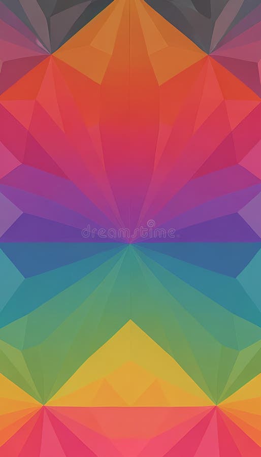An image of a colorful geometric pattern. AI-Generative vector illustration