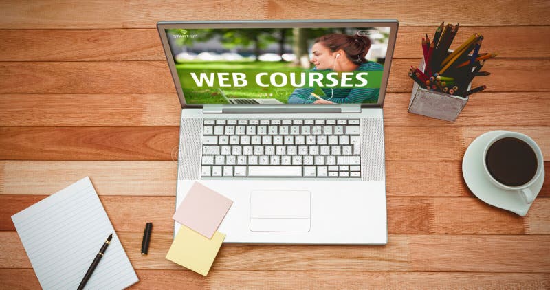 Image composée d'annonce de cours de Web image stock Image composée d'annonce de cours de Web image stock