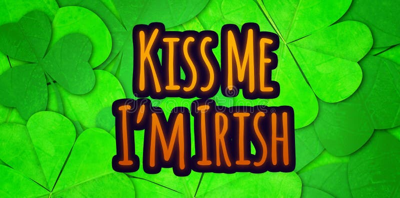 Image composée de baiser j'Irlandais im