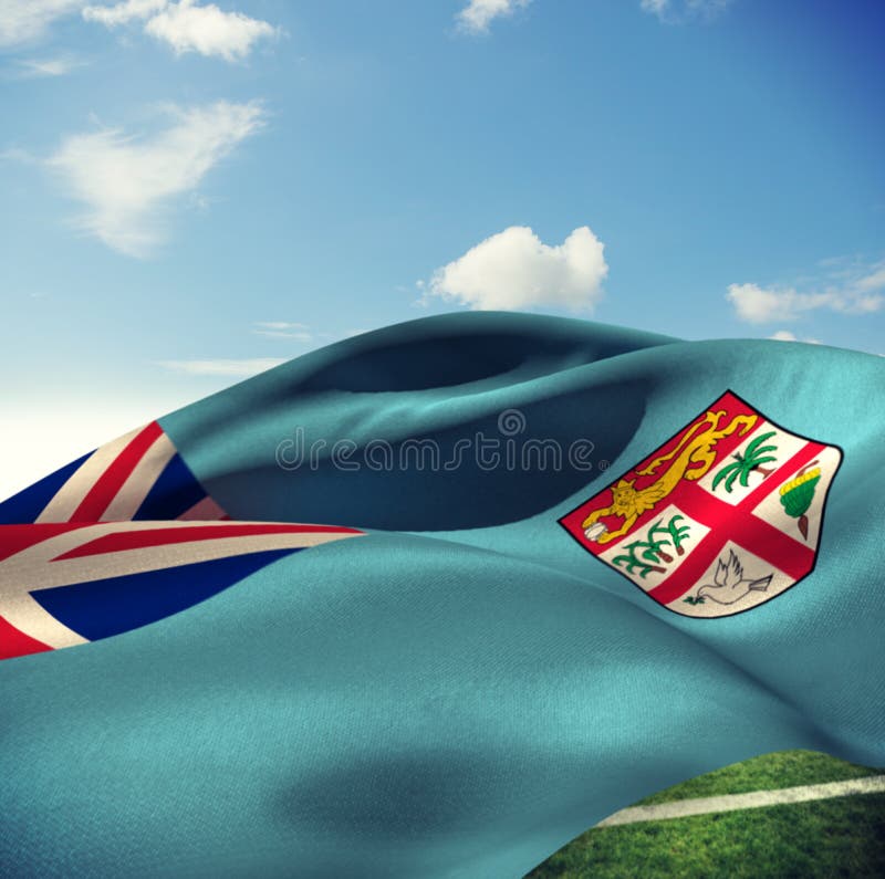 Image composée de drapeau du Fiji illustration de vecteur Image composée de drapeau du Fiji illustration de vecteur