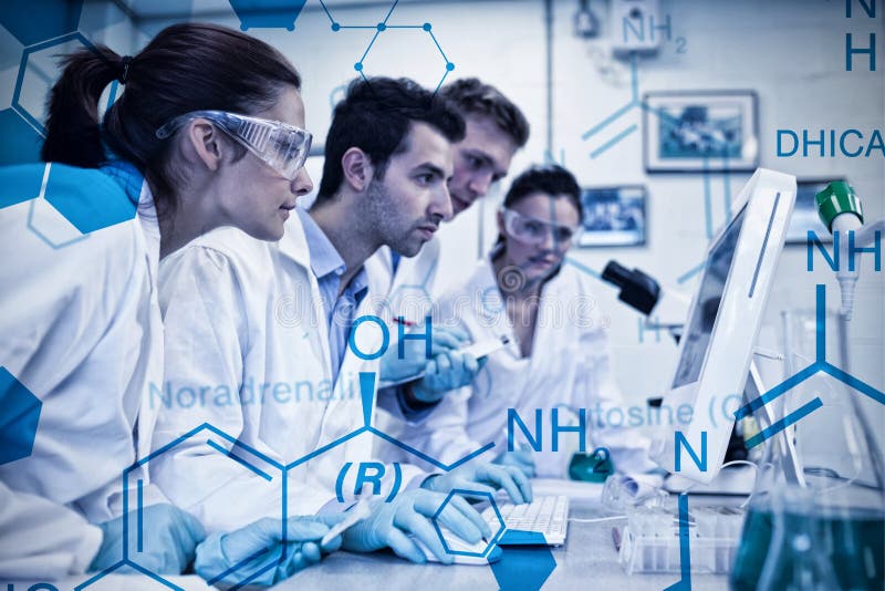 Image composée de graphique de la science photographie stock libre de droits