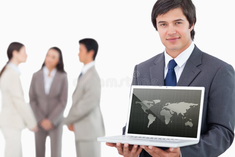 Image composée de la carte argentée du monde au-dessus des points photographie stock libre de droits Image composée de la carte argentée du monde au-dessus des points photographie stock libre de droits