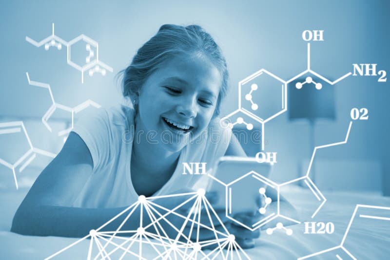Image composée de la constitution chimique sur le fond blanc illustration libre de droits