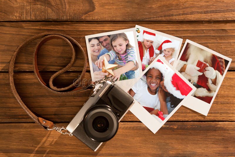 Image composée de portrait de Noël de famille images stock Image composée de portrait de Noël de famille images stock