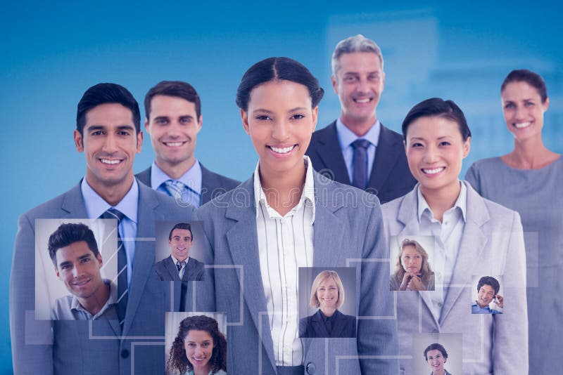 Image composée des gens d'affaires dans le bureau photo stock Image composée des gens d'affaires dans le bureau photo stock