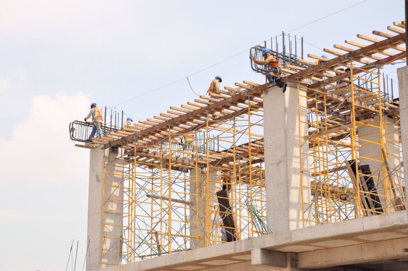 Construction site royalty free stock photography