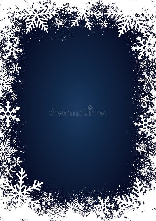 Image d'hiver fond de neige cristal / bleu illustration stock Image d'hiver fond de neige cristal / bleu illustration stock