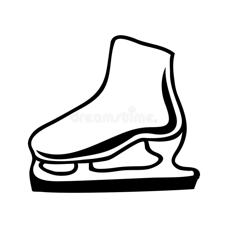 Image d'icône de patin de glace illustration de vecteur Image d'icône de patin de glace illustration de vecteur