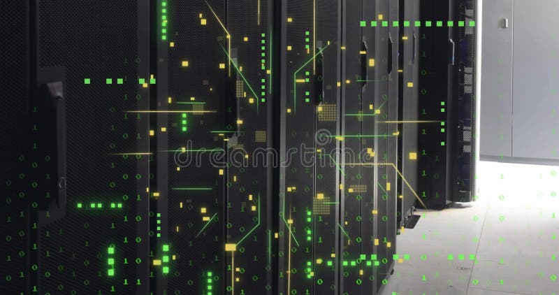 Image of data processing over computer servers royalty free stock image