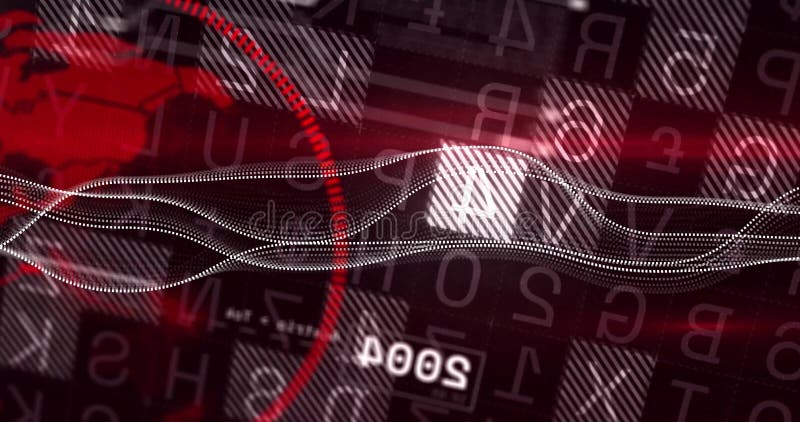 Image of data processing over globe royalty free stock photo