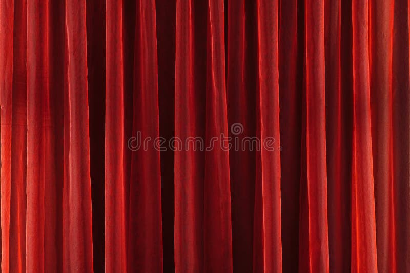 Image of Red theater curtain as background, texture. Image of Red theater curtain as background, texture