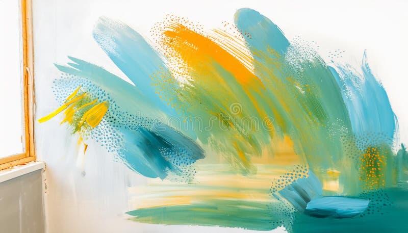 Image de référence de structure. peinture du soleil. dessin abstrait art esthétique peinture à l'huile fond illustration de vecteur