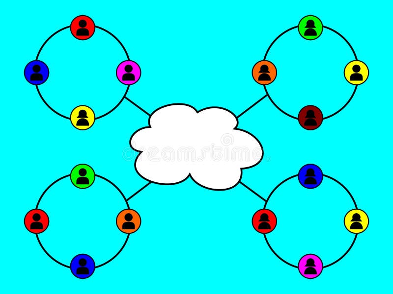Networking royalty free illustration Networking royalty free illustration
