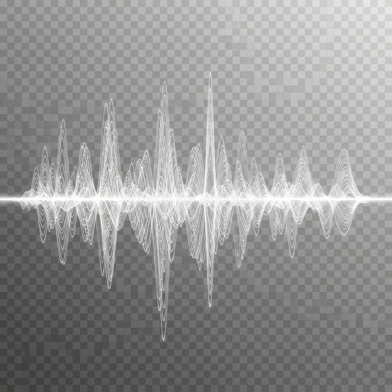 Waveform visualization vector illustration