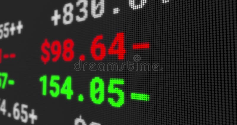 Image of stock exchange display board with numbers changing on black. global business finance concept digitally generated image. Image of stock exchange display board with numbers changing on black. global business finance concept digitally generated image.