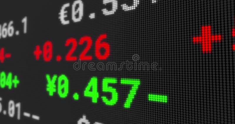 Image of stock exchange display board with numbers changing on black. global business finance concept digitally generated image. Image of stock exchange display board with numbers changing on black. global business finance concept digitally generated image.