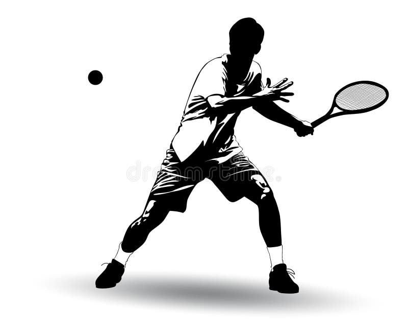 Un joueur de tennis frappe le ballon sur le court de tennis. Jeu de tennis  capture d'écran. Réalisme avec des éléments surréalistes, composition  plate, posture dynamique Photo Stock - Alamy