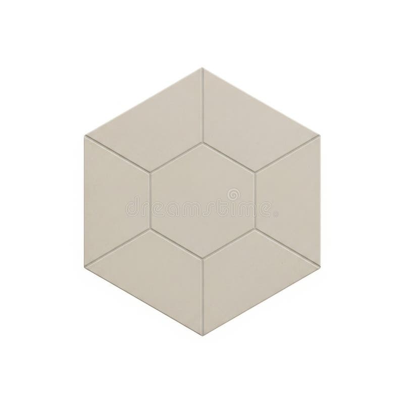 3d hexagon icon isolated on white background vector illustration