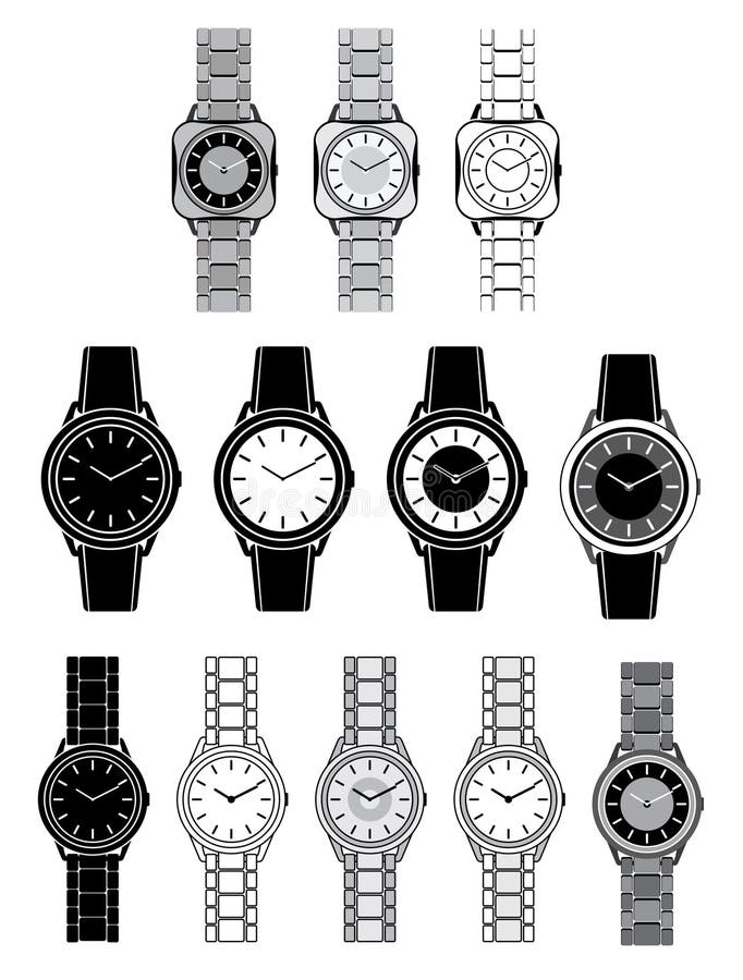 Watch vector stock vector. Illustration of accessory 30643312