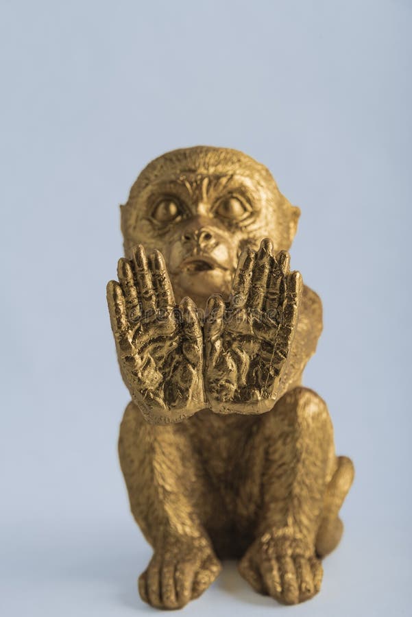 The Figure of a Monkey Making Gestures Stock Image Image of plane