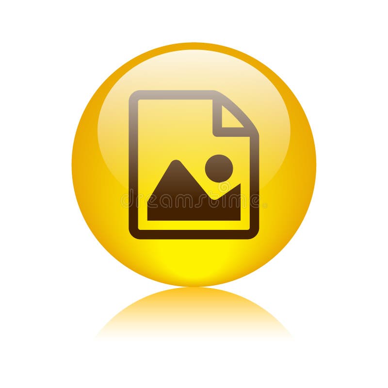 Picture file format icon stock illustration. Illustration of