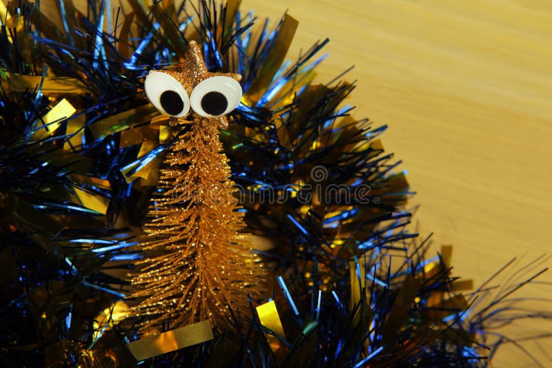 Image of fir tree tinsel stock image. Image of poinsettia 200800693