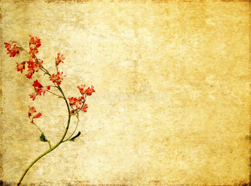 Image de fond avec des éléments floraux illustration de vecteur