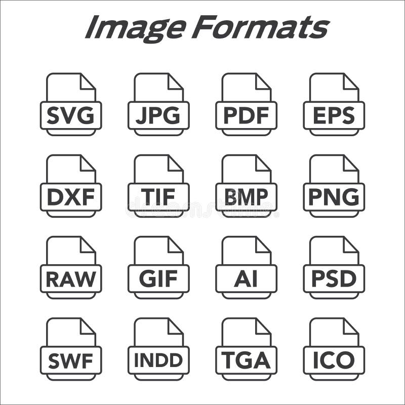 Image Format Icons - PNG, JPG, EPS, PDF, SVG Stock Vector - Illustration of animated, data: 93098592 Image Format Icons - PNG, JPG, EPS, PDF, SVG Stock Vector - Illustration of animated, data: 93098592