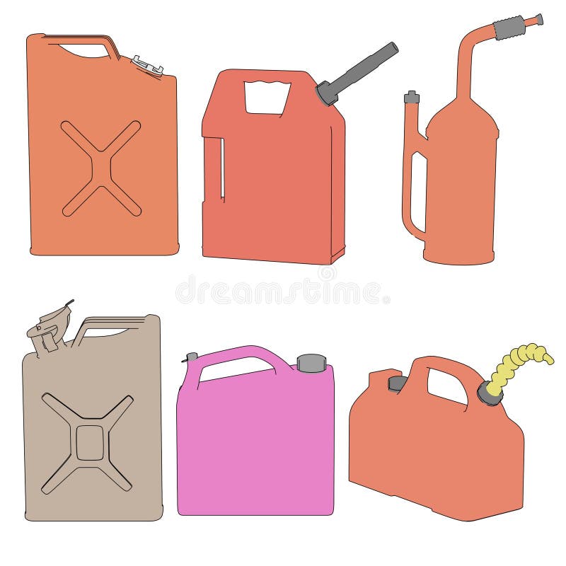 Image of gas cans stock illustration. Illustration of graphics 36752166