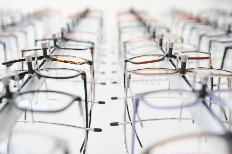 Image of Glasses Showcase at the Modern Optic Shop, Nobody Stock Image Image of glasses, optic