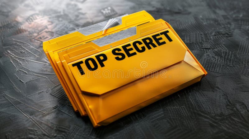 Image générée par Top Secret Yellow FolderAI photos libres de droits