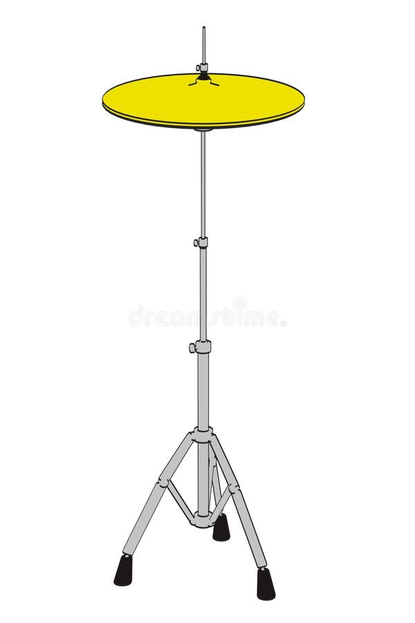 Image of hihat cymbal stock illustration. Illustration of hihat 35869633