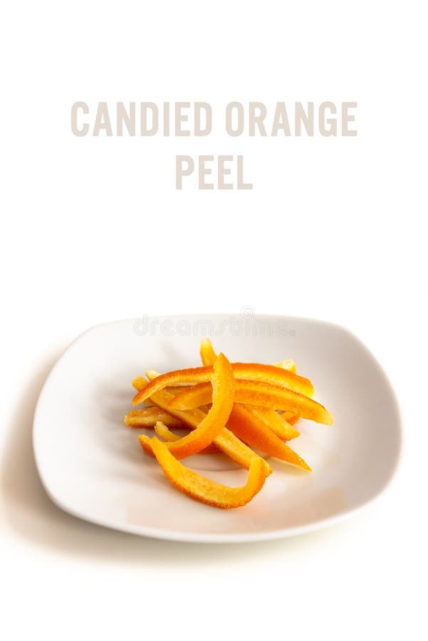 Image of homemade candied orange peel