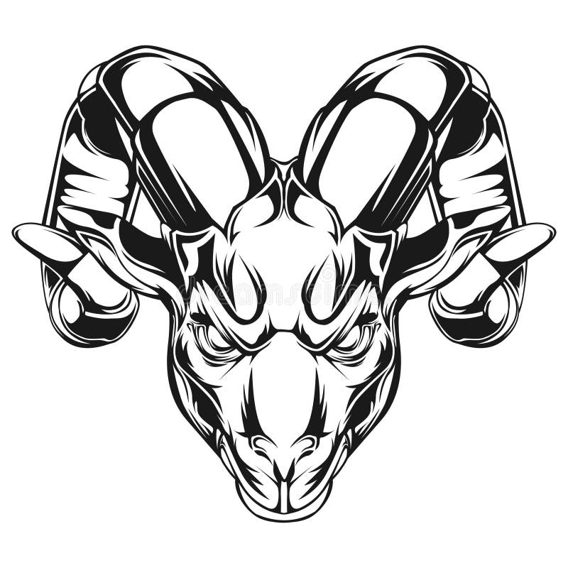 Billy Goat Head Clipart
