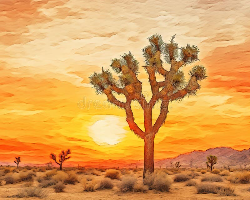 A Joshua Tree a Joshua Tree Joshua Tree Tree Generative Tree Generative Joshua Background