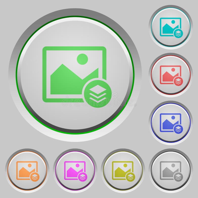 Image layers push buttons royalty free illustration