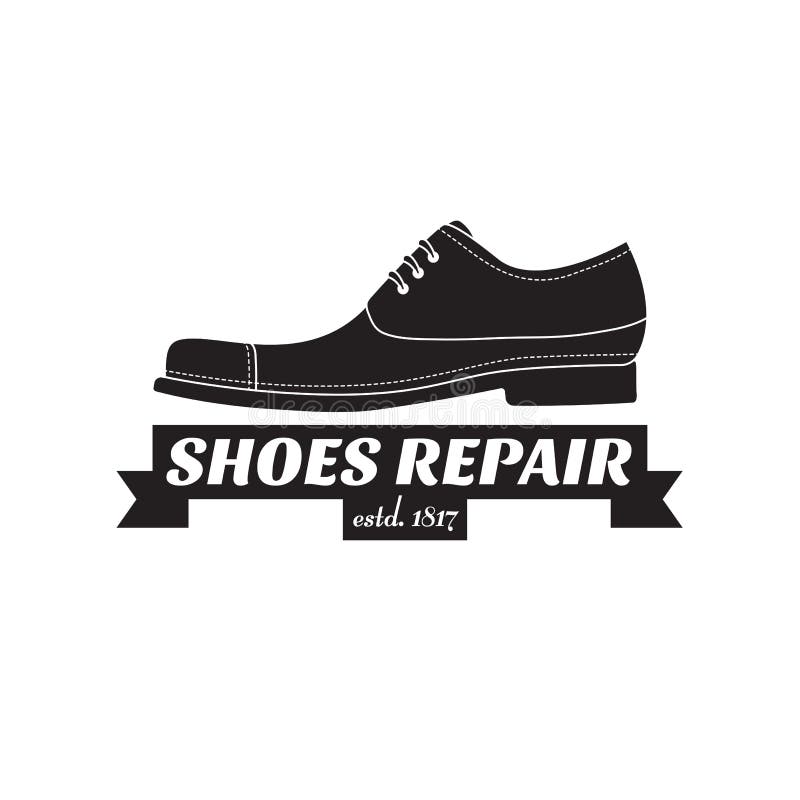 Image of Logo of Shoe Repair Services. Concept for Workshop Repair ...