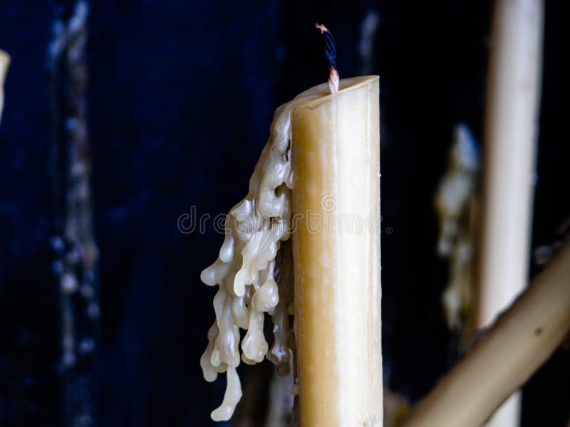 Melted candle stock photo. Image of candle, melted, micro 7695524