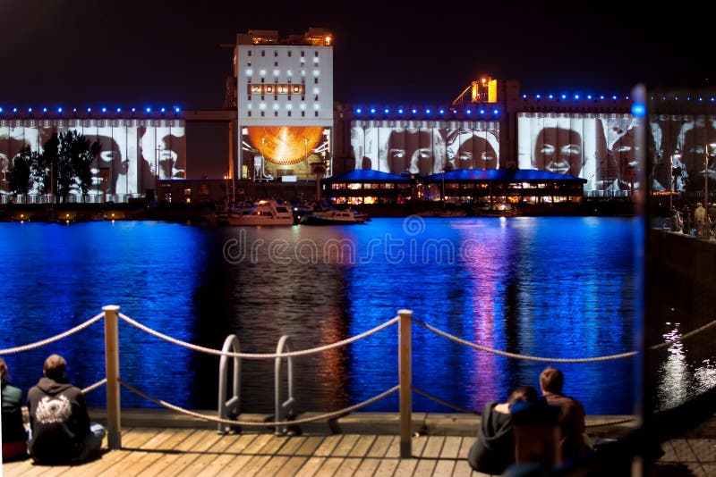 Image Mill Show in Quebec's Old Port stock image