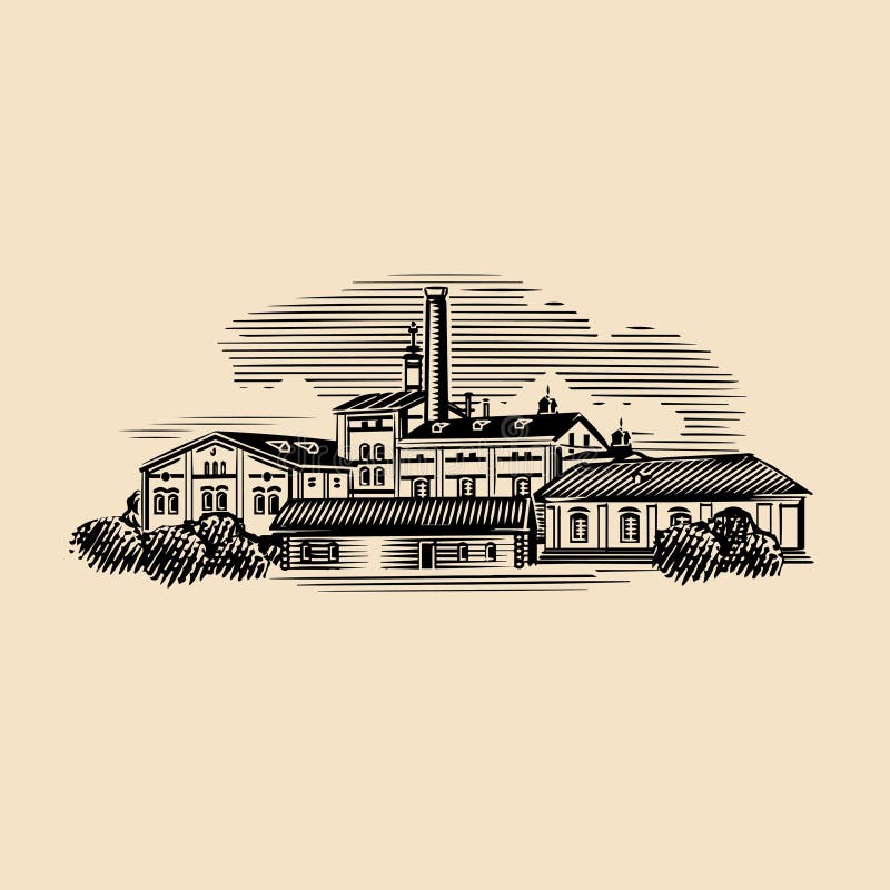 Old Factory Building Stock Illustrations 1,842 Old Factory Building