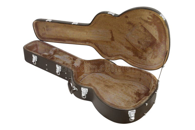 The image of open guitar case