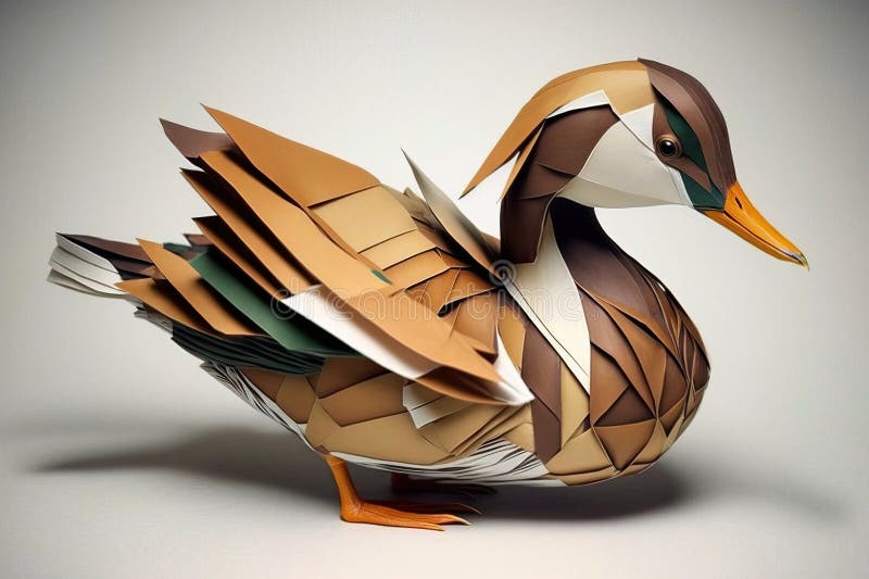 Origami Duck Stock Illustrations – 417 Origami Duck Stock