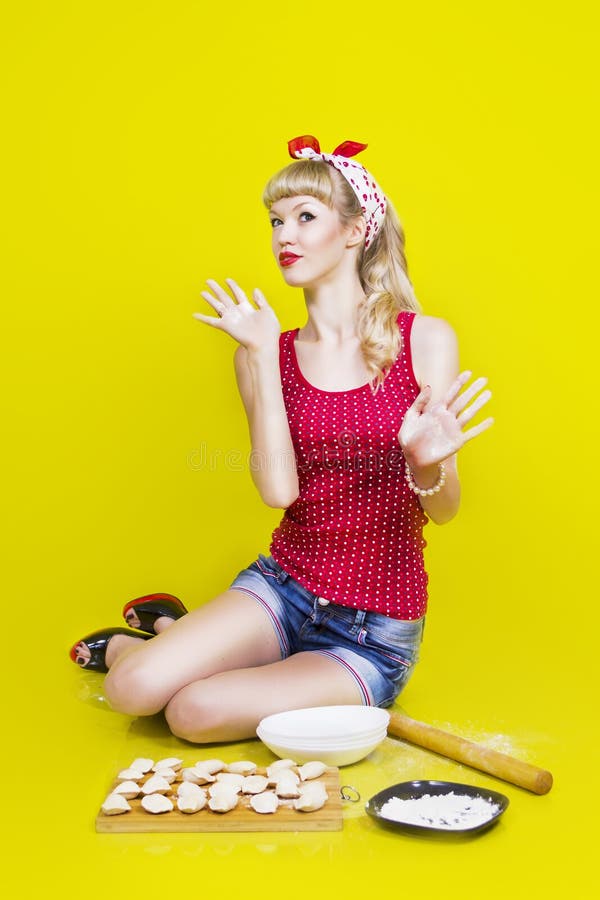 Image pin up girl stock photo. Image of oldfashioned 32823964