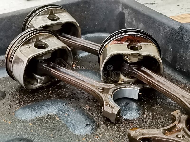 Used piston rods stock image. Image of power, energy 189919543