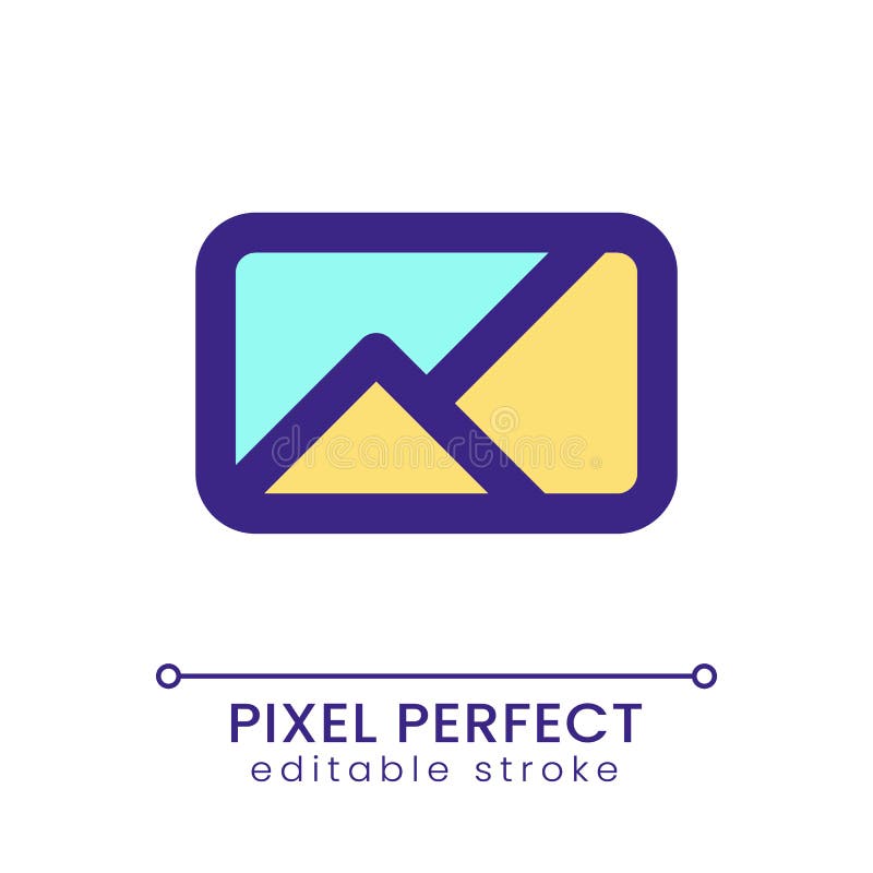 Image pixel perfect RGB color ui icon royalty free illustration