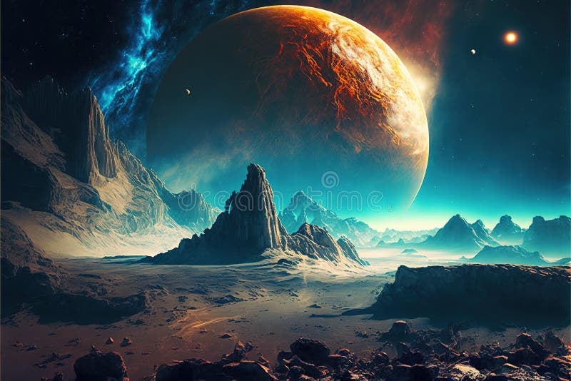 Image of Stars and Outer Space and Sky, Created Using