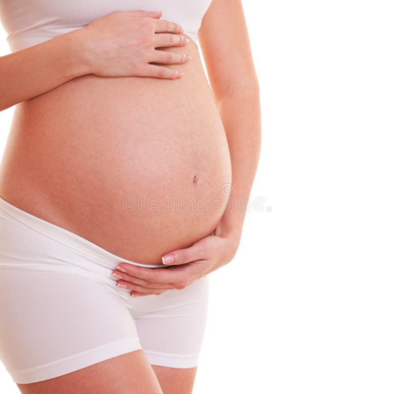 Image of pregnant woman touching her big belly. Close up. Beautiful body of pregnant woman. Motherhood, pregnancy, people and exp stock photography Image of pregnant woman touching her big belly. Close up. Beautiful body of pregnant woman. Motherhood, pregnancy, people and exp stock photography