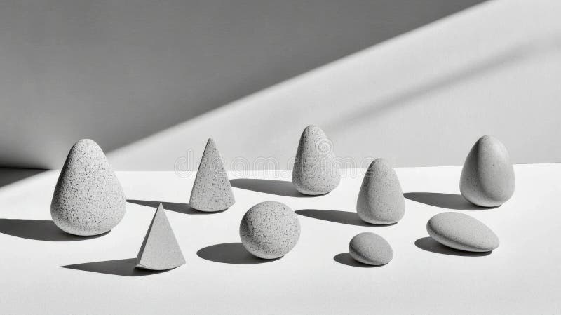 Abstract Sculpture Collection stock photo